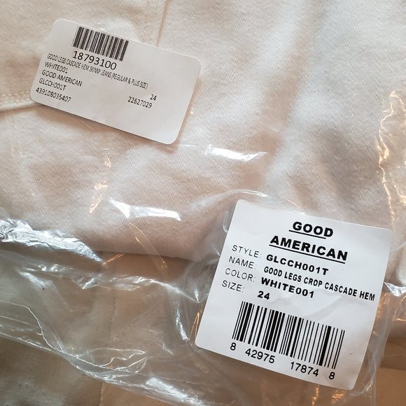 Good American Good Legs Crop Cascade Hem Jeans - Picture 9 of 14